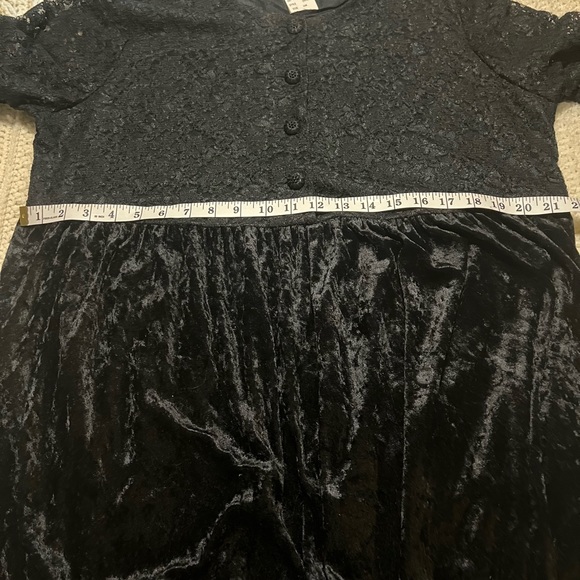 Black Vintage 90’s grunge babydoll dress size 16 more jazz - Picture 8 of 8